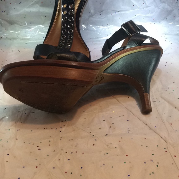 Leifsdottir Black / tan sandals size 38/8 - Picture 6 of 8